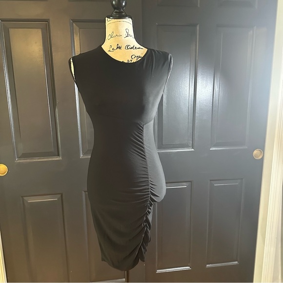 BEBE Womens Black Stretch Dress Size S (b3 - Picture 2 of 8